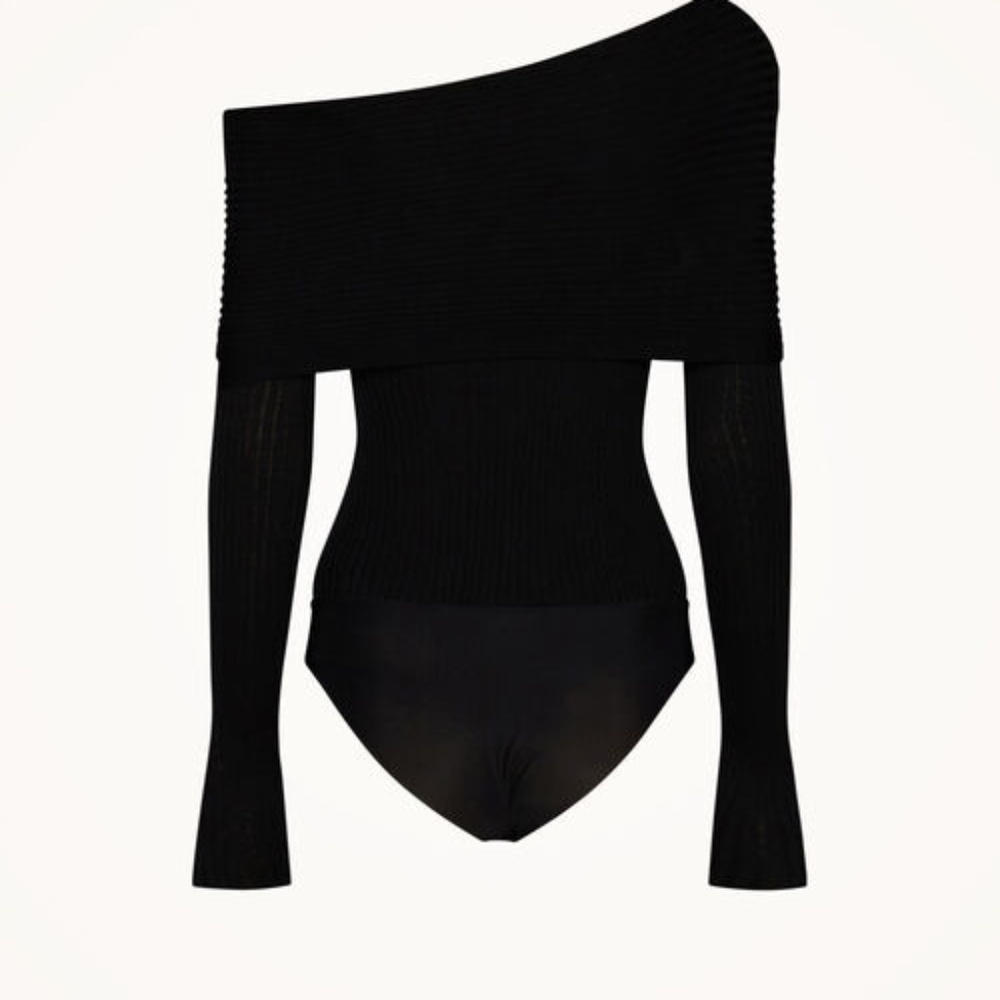 WOLFORD.CONTOURED RIBS BODYSUIT